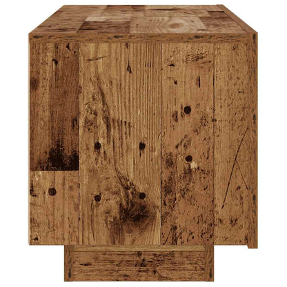 Tv-meubel 100x35x40 cm bewerkt hout oud houtkleurig