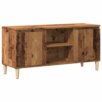 Tv-meubel 102x35x50 cm bewerkt hout oud houtkleurig