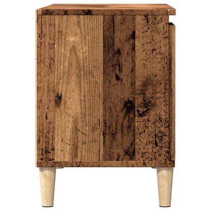 Tv-meubel 102x35x50 cm bewerkt hout oud houtkleurig