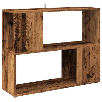 Boekenkast/kamerscherm 80x24x63 cm oud houtkleurig