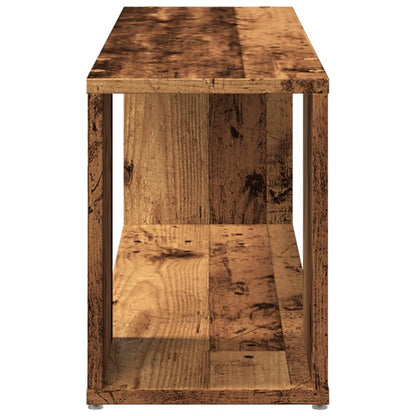 Tv-meubel 100x24x32 cm bewerkt hout oud houtkleurig