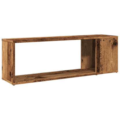 Tv-meubel 100x24x32 cm bewerkt hout oud houtkleurig