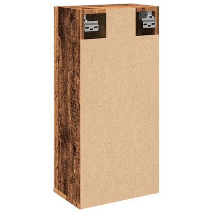 Badkamerkast wandgemonteerd 32x20x67 cm oud houtkleurig