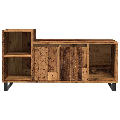 Tv-meubel 100x35x55 cm bewerkt hout oud houtkleurig