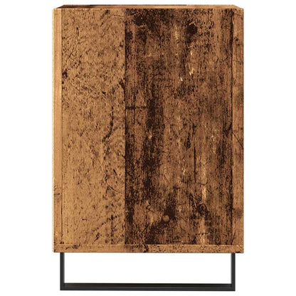 Tv-meubel 100x35x55 cm bewerkt hout oud houtkleurig