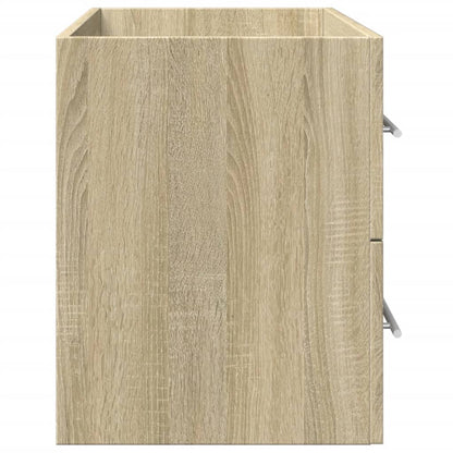 Wastafelkast 80x38,5x48 cm bewerkt hout oud houtkleurig