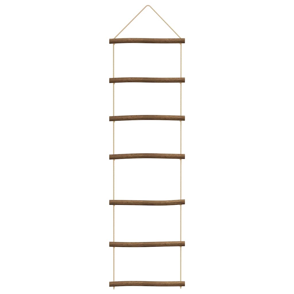 Wanddecoraties laddervormig 2 st 30x100 cm naturel tak