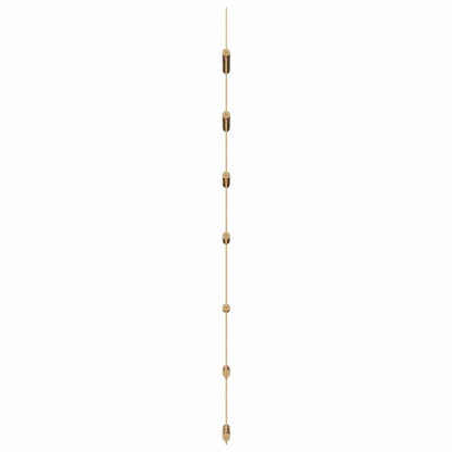 Wanddecoraties laddervormig 2 st 30x100 cm naturel tak