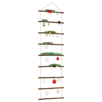 Wanddecoratie laddervormig 50x150 cm naturel tak