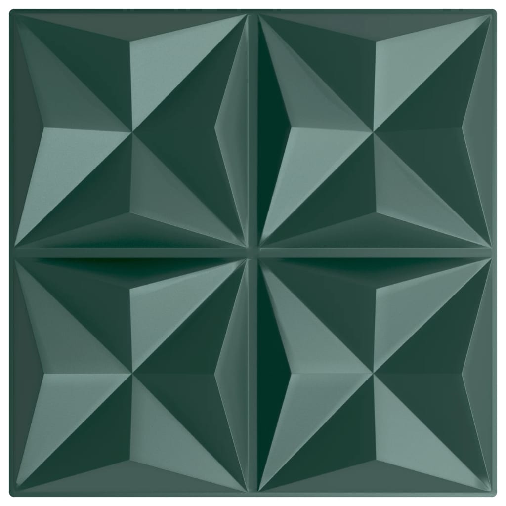 24 st Wandpanelen origami 6 m² 50x50 cm XPS groen