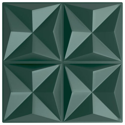 24 st Wandpanelen origami 6 m² 50x50 cm XPS groen