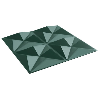 24 st Wandpanelen origami 6 m² 50x50 cm XPS groen