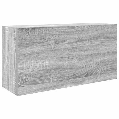 Badkamerwandkast 80x25x40 cm bewerkt hout grijs sonoma eiken