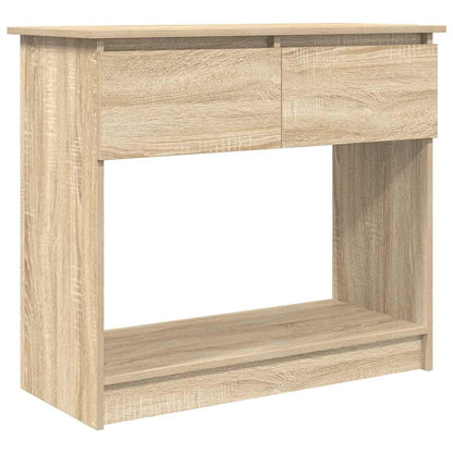 Wandtafel met lades sonoma 85,5x38,5x74,5 cm eikenkleurig