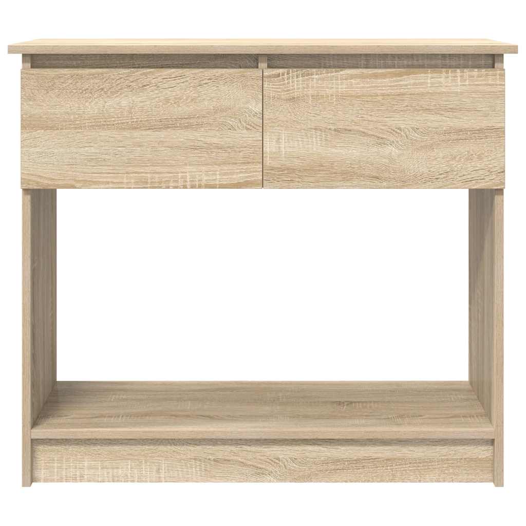 Wandtafel met lades sonoma 85,5x38,5x74,5 cm eikenkleurig