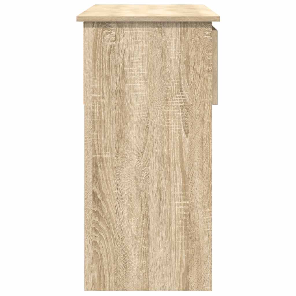 Wandtafel met lades sonoma 85,5x38,5x74,5 cm eikenkleurig