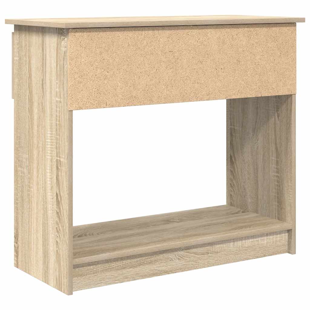 Wandtafel met lades sonoma 85,5x38,5x74,5 cm eikenkleurig