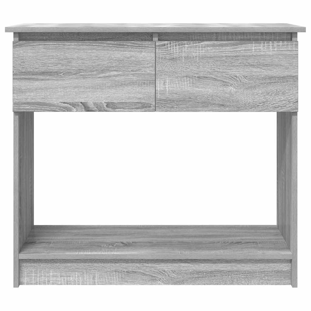 Wandtafel met lades 85,5x38,5x74,5 cm grijs Sonoma