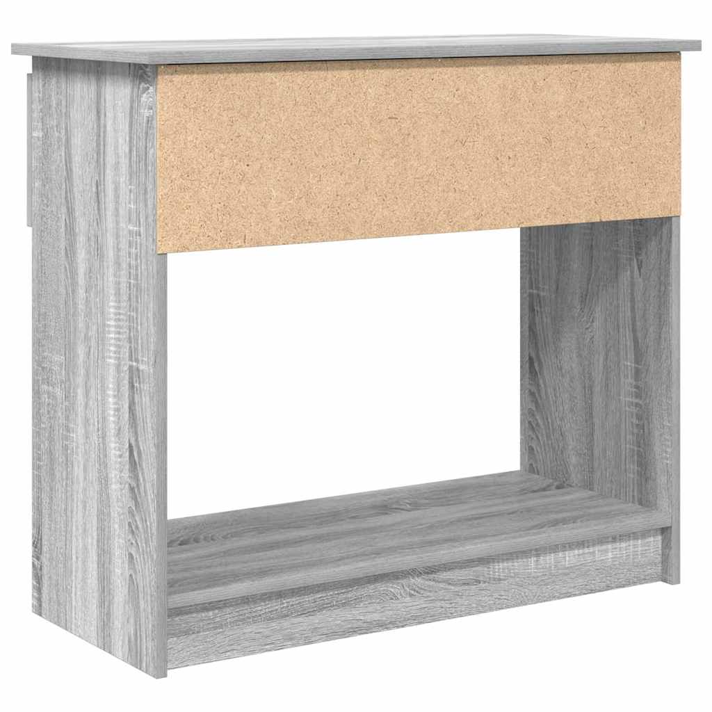 Wandtafel met lades 85,5x38,5x74,5 cm grijs Sonoma