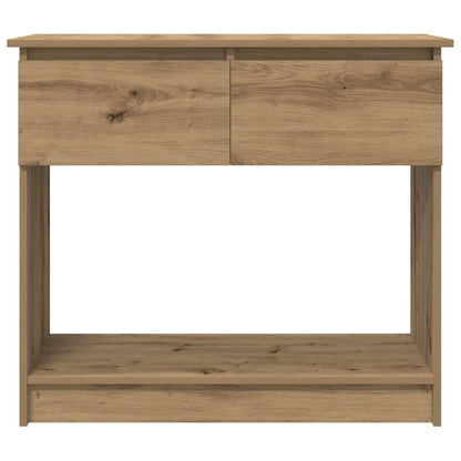 Wandtafel met lades ambachtelijk eikenkleurig 85,5x38,5x74,5 cm