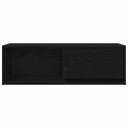 Tv-kasten 2 st 80x31x25,5 cm spaanplaat zwart eikenkleurig