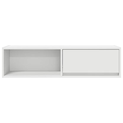 Tv-meubel 100x31x25,5 cm bewerkt hout wit