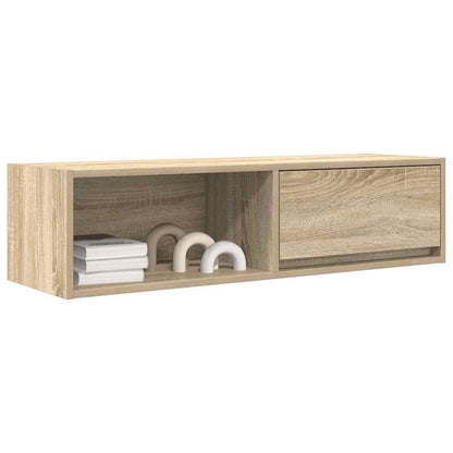 Tv-meubel 100x31x25,5 cm bewerkt hout sonoma eikenkleurig