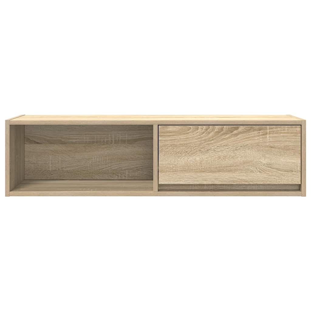 Tv-meubel 100x31x25,5 cm bewerkt hout sonoma eikenkleurig