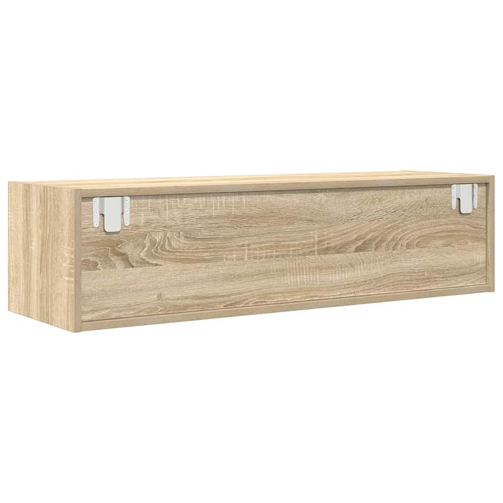 Tv-meubel 100x31x25,5 cm bewerkt hout sonoma eikenkleurig