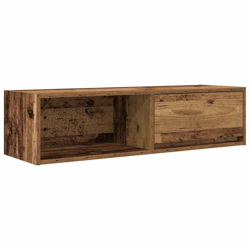 Tv-meubel 100x31x25,5 cm bewerkt hout oud hout