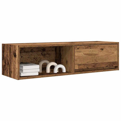 Tv-meubel 100x31x25,5 cm bewerkt hout oud hout