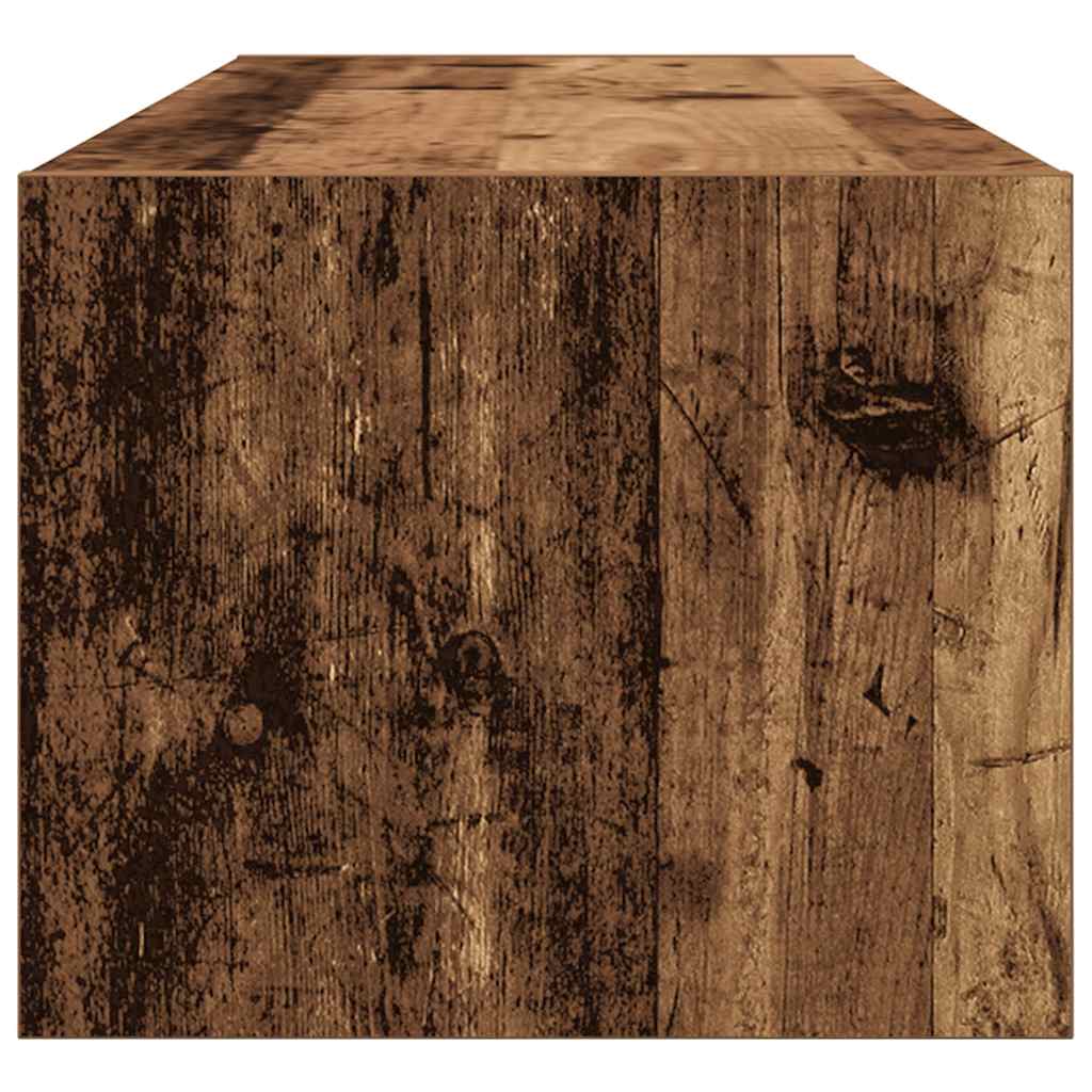 Tv-meubel 100x31x25,5 cm bewerkt hout oud hout