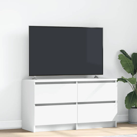 Tv-meubel 100x35x54 cm bewerkt hout wit