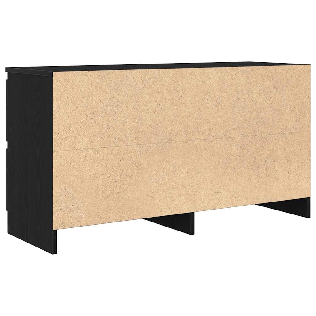 Tv-meubel 100x35x54 cm bewerkt hout zwart