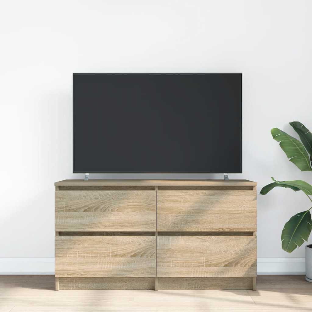 Tv-meubel 100x35x54 cm bewerkt hout sonoma eikenkleurig