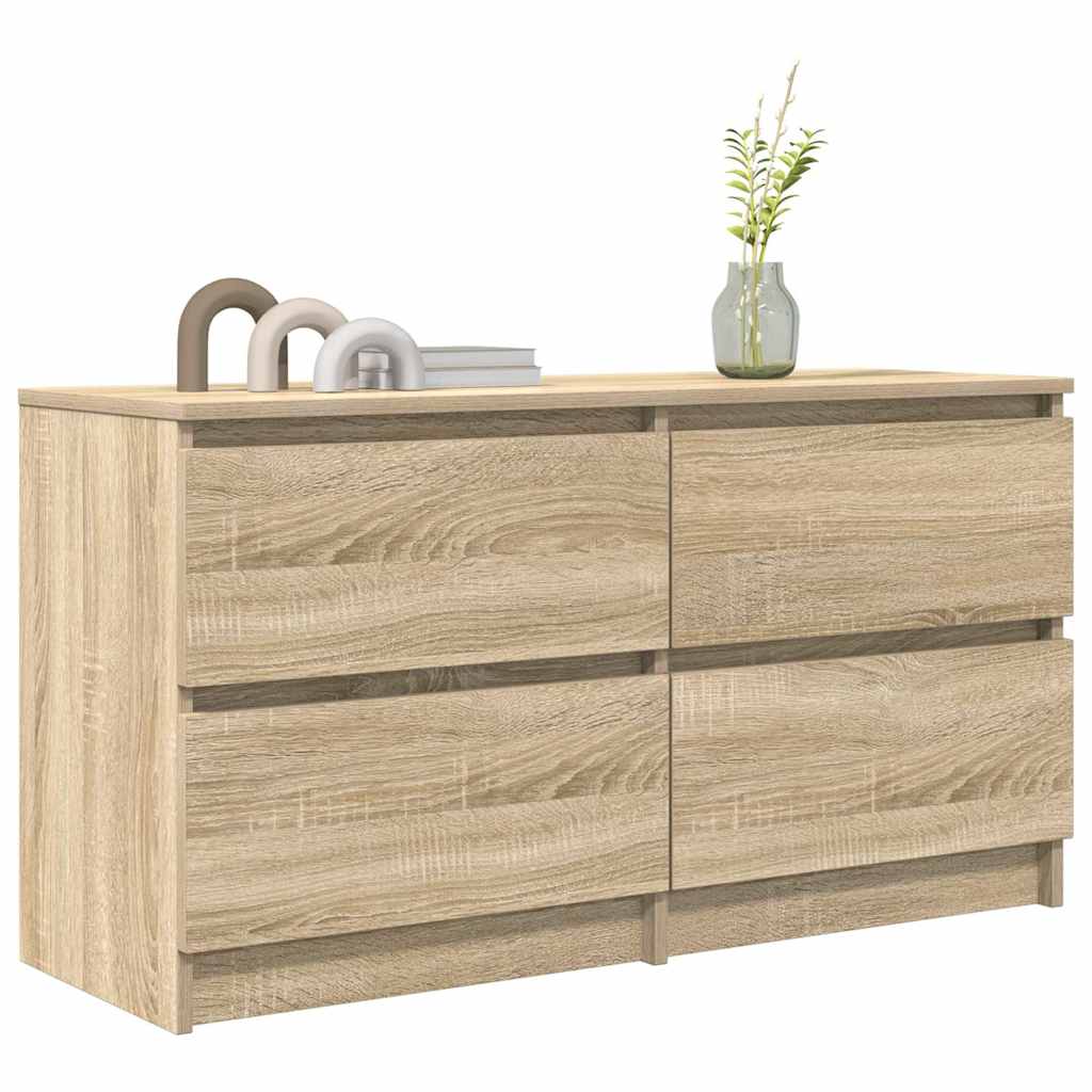 Tv-meubel 100x35x54 cm bewerkt hout sonoma eikenkleurig