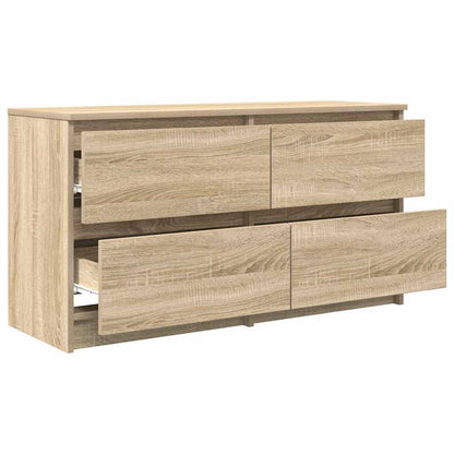 Tv-meubel 100x35x54 cm bewerkt hout sonoma eikenkleurig