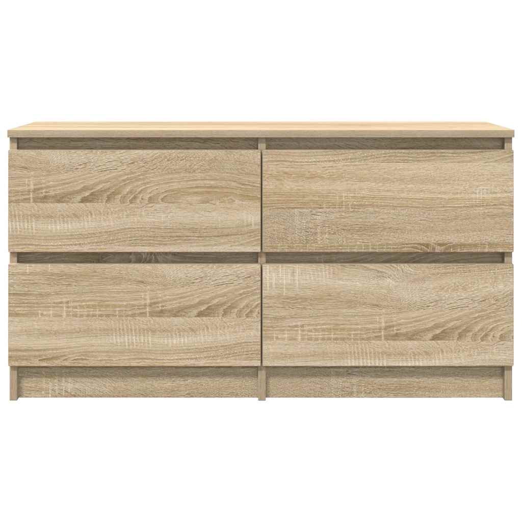 Tv-meubel 100x35x54 cm bewerkt hout sonoma eikenkleurig