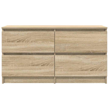 Tv-meubel 100x35x54 cm bewerkt hout sonoma eikenkleurig