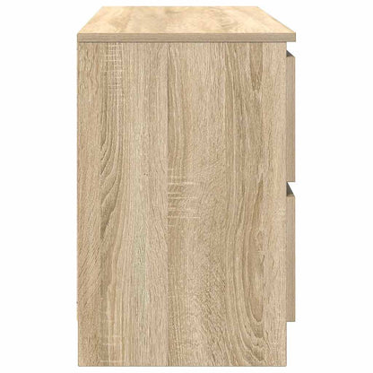 Tv-meubel 100x35x54 cm bewerkt hout sonoma eikenkleurig