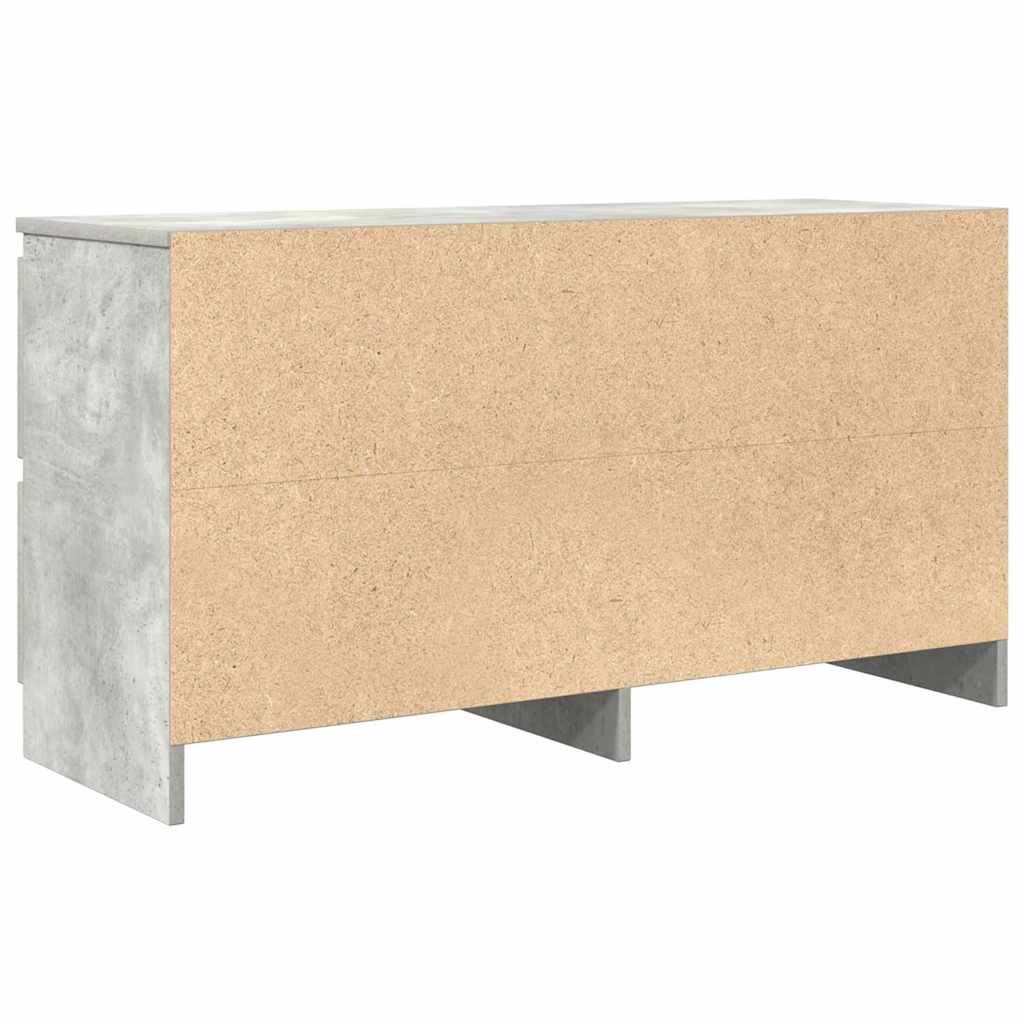 Tv-meubel 100x35x54 cm bewerkt hout betongrijs