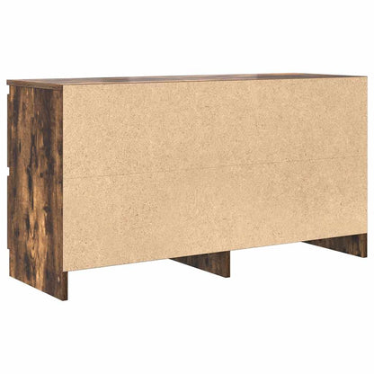 Tv-meubel 100x35x54 cm bewerkt hout gerookt eikenkleurig