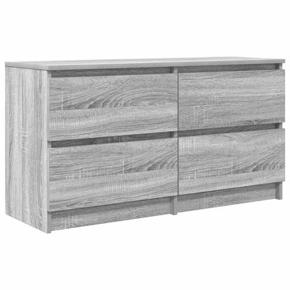 Tv-meubel 100x35x54 cm bewerkt hout grijs sonoma eikenkleurig