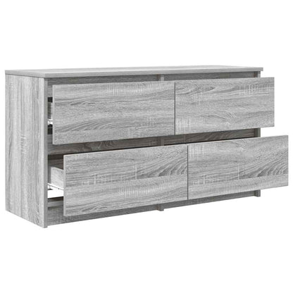 Tv-meubel 100x35x54 cm bewerkt hout grijs sonoma eikenkleurig