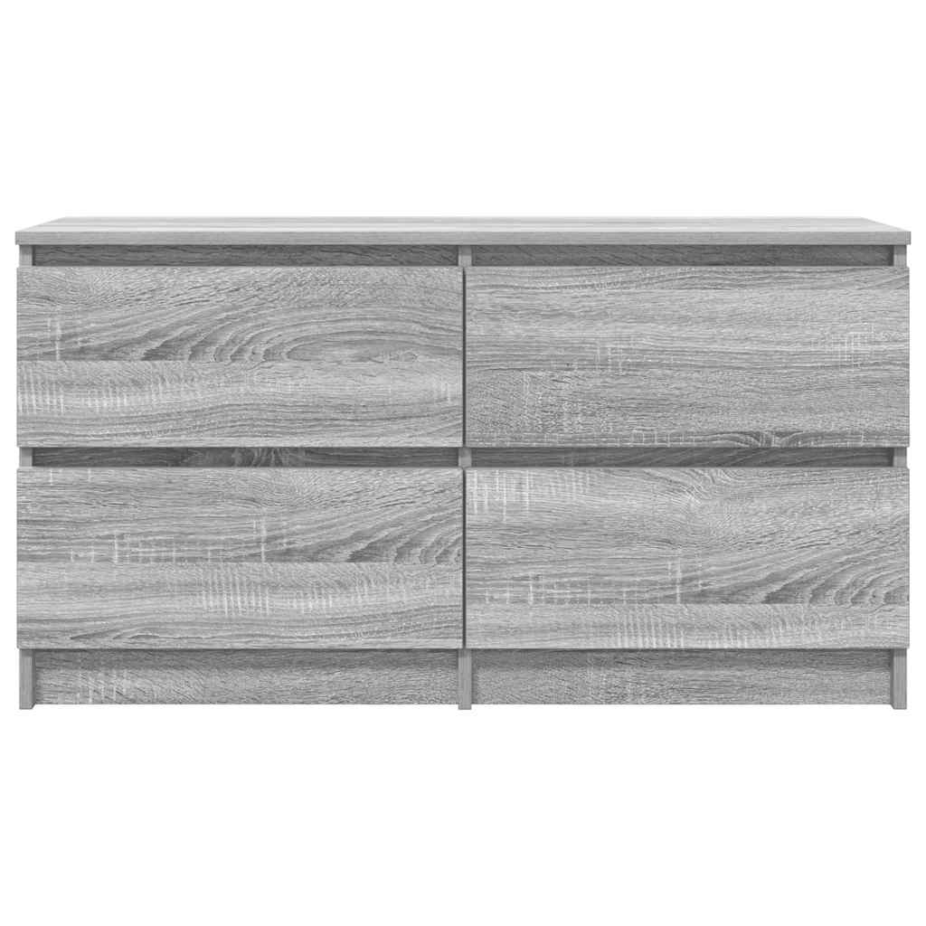 Tv-meubel 100x35x54 cm bewerkt hout grijs sonoma eikenkleurig