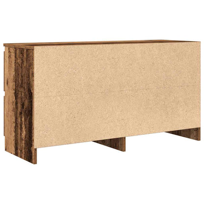 Tv-meubel 100x35x54 cm bewerkt hout oud houtkleurig