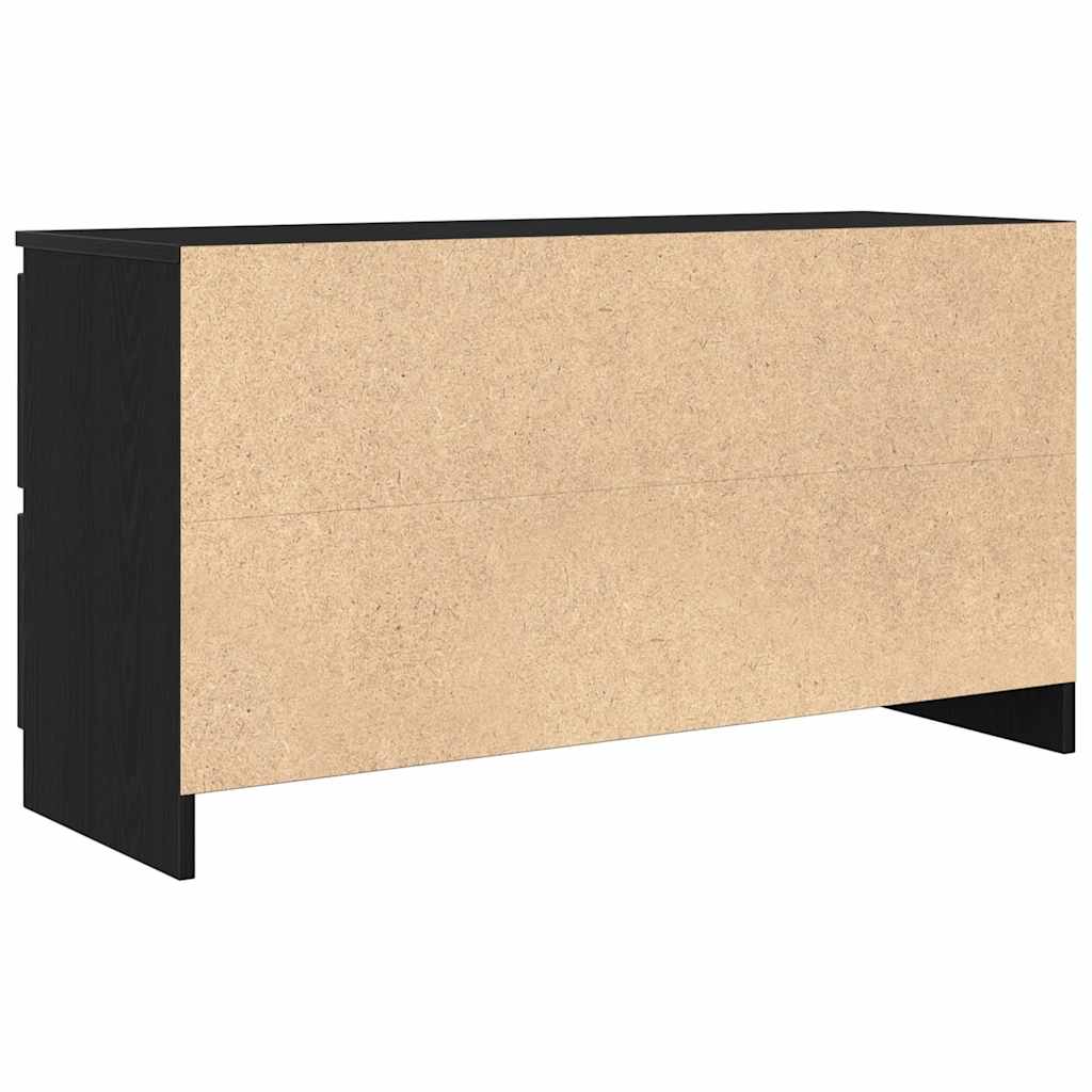 Tv-meubel 100x35x54 cm bewerkt hout zwart