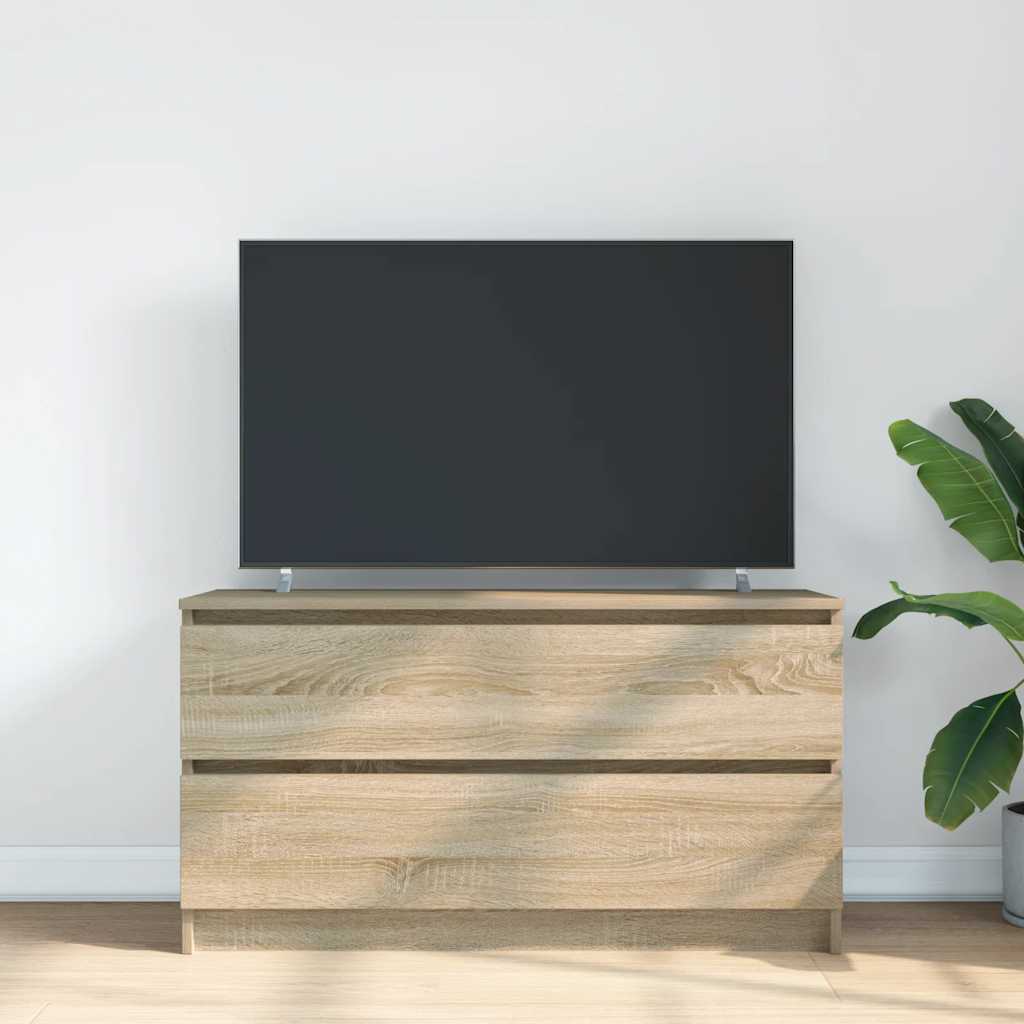 Tv-meubel 100x35x54 cm bewerkt hout sonoma eikenkleurig