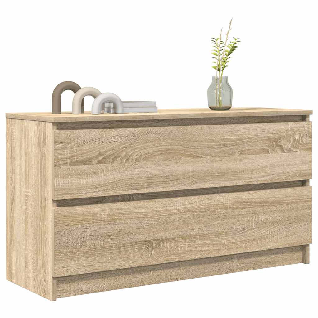 Tv-meubel 100x35x54 cm bewerkt hout sonoma eikenkleurig