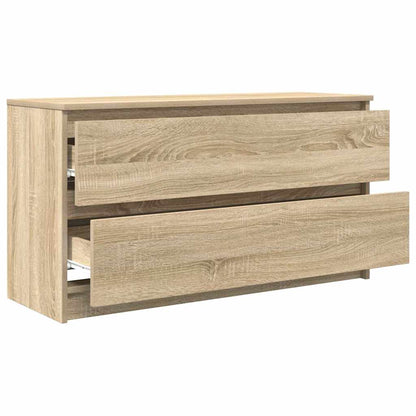 Tv-meubel 100x35x54 cm bewerkt hout sonoma eikenkleurig